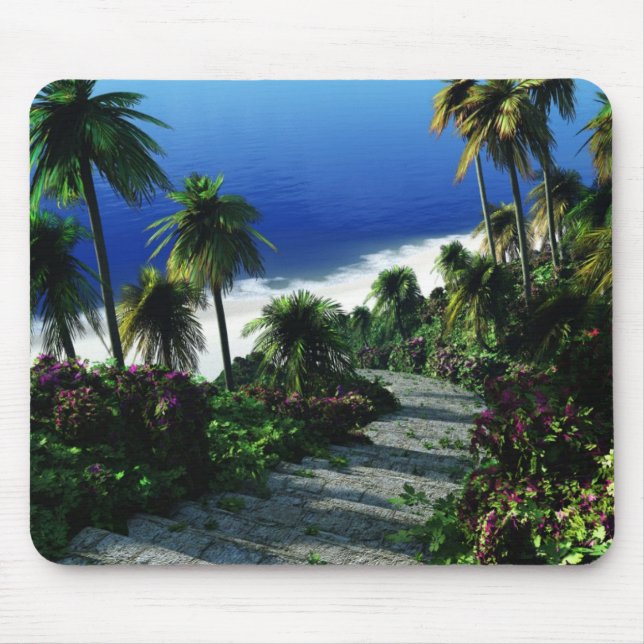 Tapis De Souris Temps Mousepad d'île (Devant)