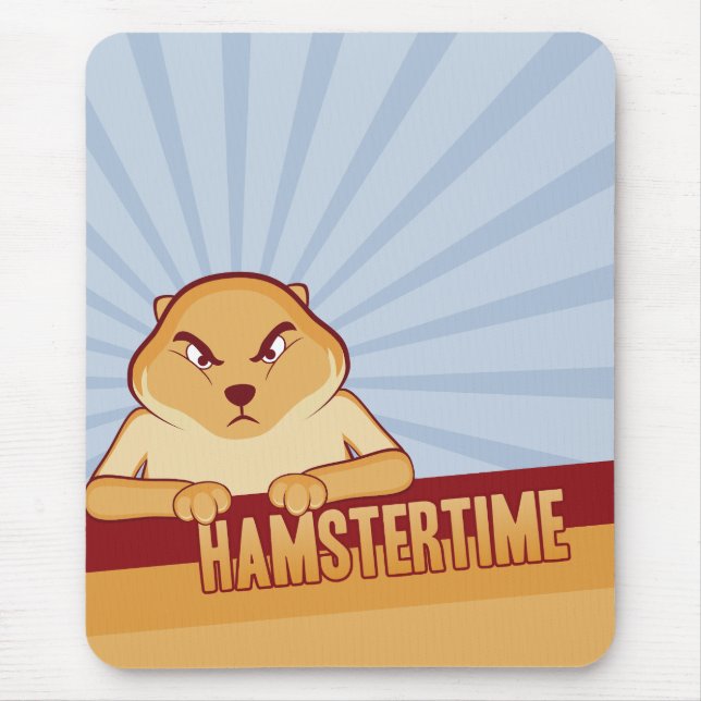 Tapis De Souris Temps Mousepad - verticale de hamster (Devant)
