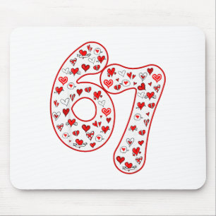 Tapis De Souris Tendance 6 7 Meme Six Sept Saint-Valentin 6 7 