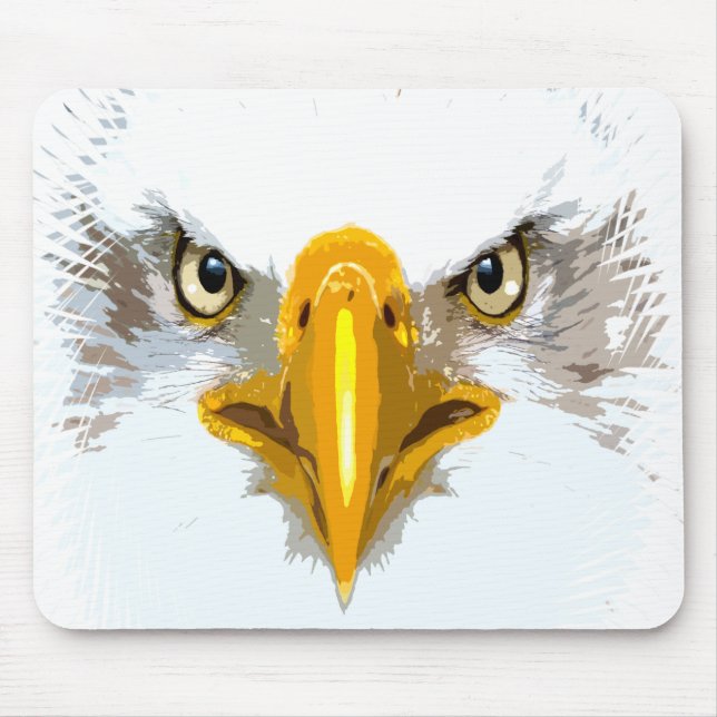 Tapis De Souris Tendance Eagle Head Moderne Pop Art Modèle Pouse P (Devant)
