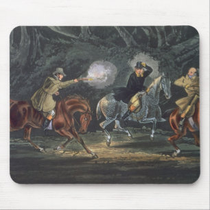 Tapis De Souris Tenez-vous et livrez, aquatinted par E. Duncan