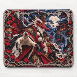 Tapis De Souris Tengu, Monstre en Papier Découpé