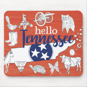 Tapis De Souris Tennessee State Symbols Volunteer State Images