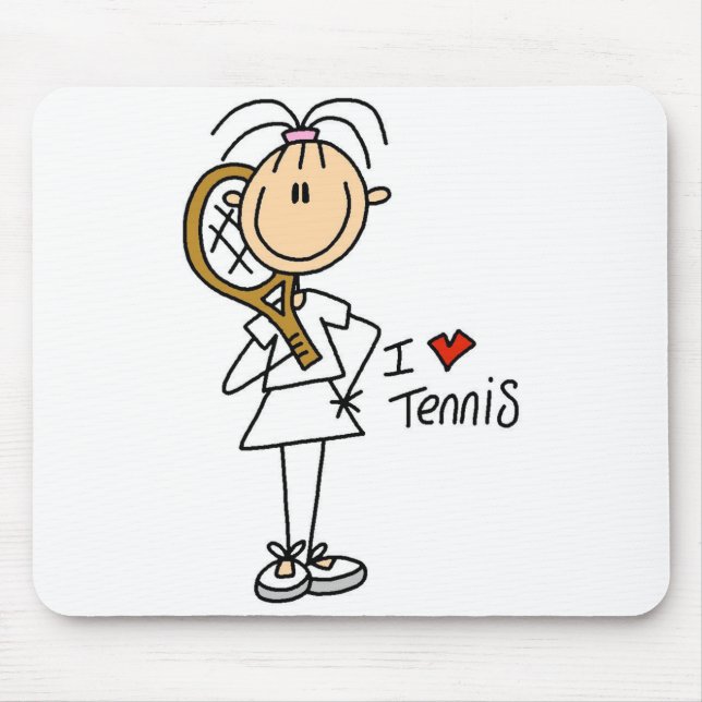 Tapis De Souris Tennis Mousepad d'amour de la fille I (Devant)