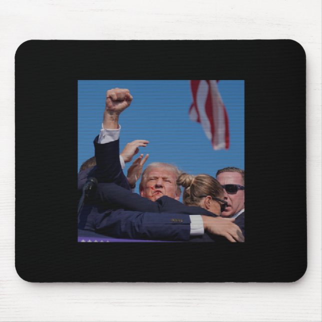 Tapis De Souris Tentative d'initiation - Trump's Rally Pennsylvani (Devant)