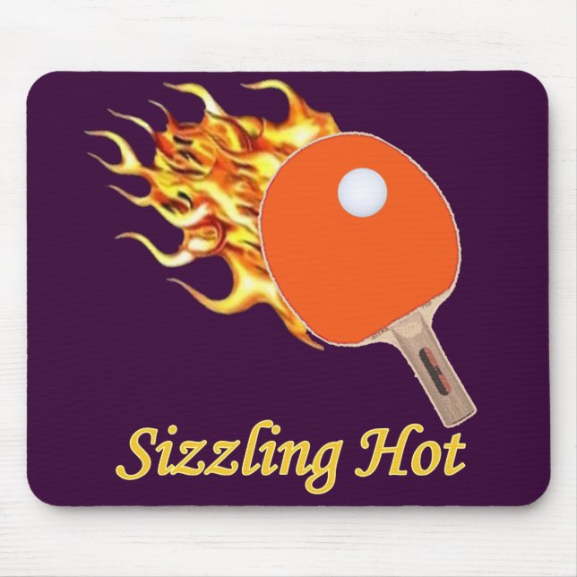 Tapis De Souris Tente Chaud Flamant Ping Pong (Devant)