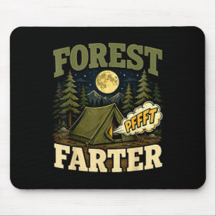 Tapis De Souris Tente de farter de forêt de camping humour