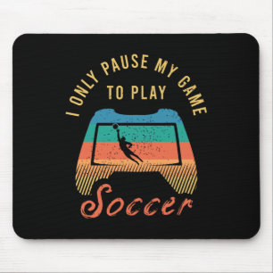 Tapis De Souris Tenue de citation de football drôle pour un joueur