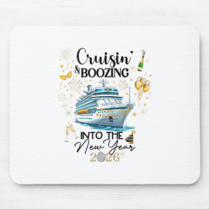 Tapis De Souris Tenue de croisière en goguette pour la nouvelle an