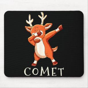 Tapis De Souris Tenue de Noël assortie pour la famille du renne du