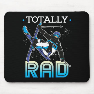Tapis De Souris Tenue de ski Skieur nordique Ski Totalement Rad 