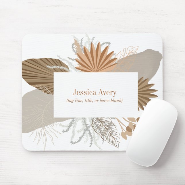 Tapis De Souris Terracotta Boho Tropical (Avec souris)