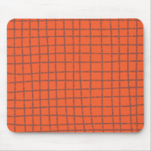 Tapis De Souris Terracotta Check Motif Chaleureux et moderne