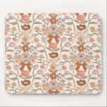 Tapis De Souris Terracotta Rustic Bows and Blossoms<br><div class="desc">Boho et mousepad rustique avec illustration dessinée à la main d'arcs et de fleurs en terre cuite et de couleurs roses rousses.</div>