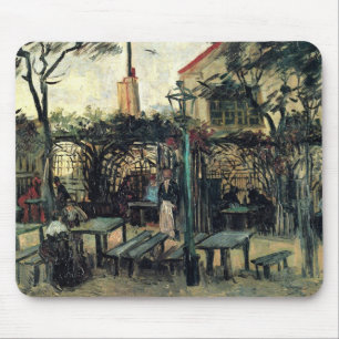 Tapis De Souris Terrasse d'un Café, Montmartre par Vincent van Gog