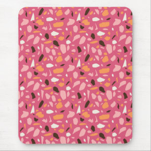 Tapis De Souris Terrazzo Motif rose