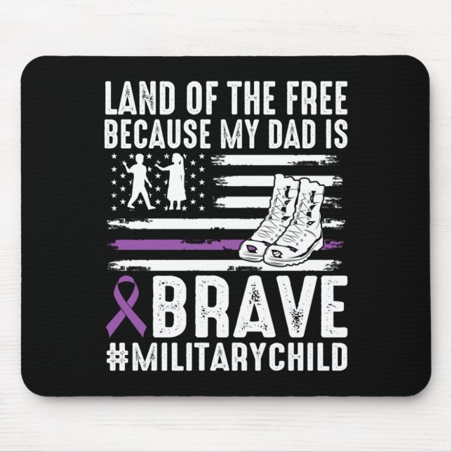Tapis De Souris Terre de l'enfant de militaire courageux fier parc (Devant)