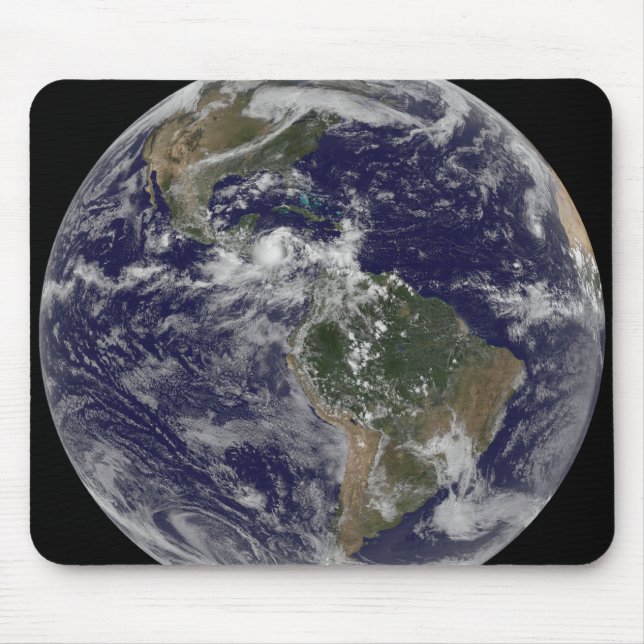 Tapis De Souris Terre entière montrant l'Amérique du Nord et l'Ame (Devant)
