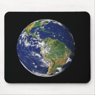 Tapis De Souris Terre entière montrant l'Amérique du Sud