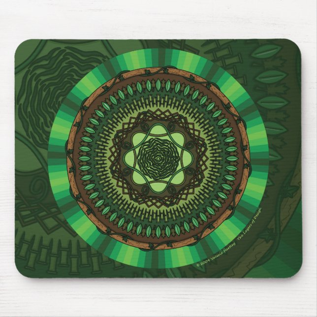 Tapis De Souris Terre Mandala Mousepad (Devant)