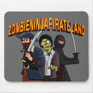 Tapis De Souris Terre pirate de Zombie Ninja