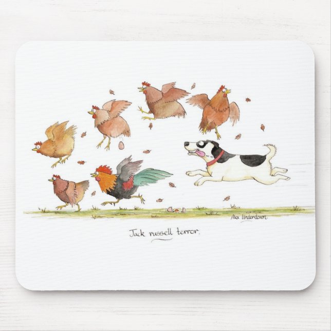 Tapis De Souris Terreur" Mousepad "de Jack Russell (Devant)