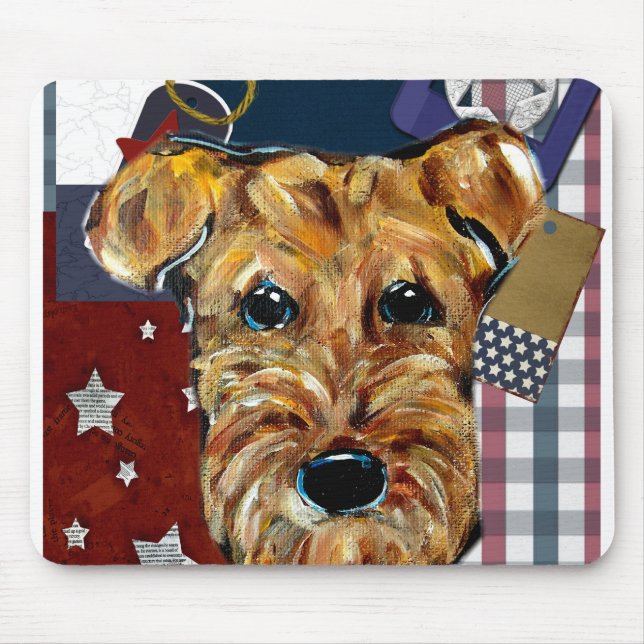 TAPIS DE SOURIS TERRIER AIRDALÉ (Devant)