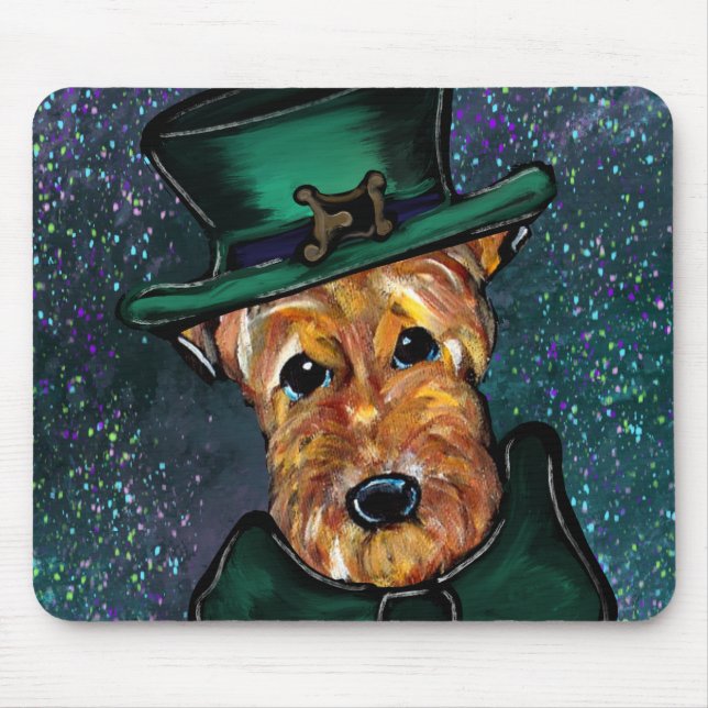 TAPIS DE SOURIS  TERRIER AIREDALE       (Devant)