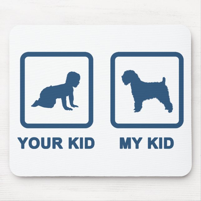 Tapis De Souris Terrier blond comme les blés doucement enduit (Devant)