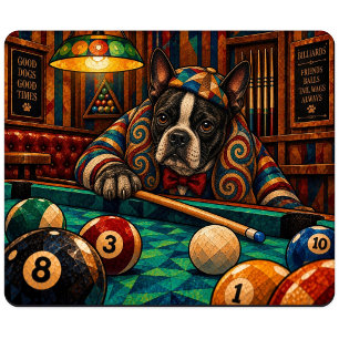 Tapis De Souris Térrier de Boston, Mosaïque géométrique