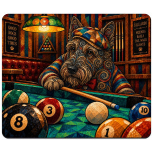 Tapis De Souris Térrier Écossais, Mosaïque Géométrique