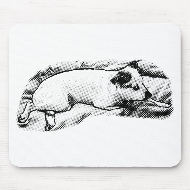 Tapis De Souris Terrier Focalisé, Ascenseur De Bureau Dotée (Devant)