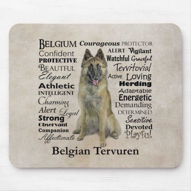 Tapis De Souris Tervuren Mousepad (Devant)