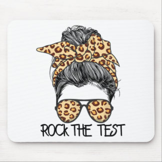 Tapis De Souris Test Messy Bun Enseignant Jour Test Jour Te