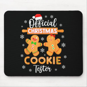 Tapis De Souris Testeur de biscuits de Noël Équipe de pâtisserie T