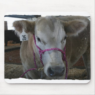 Tapis De Souris Tête blanche de vache tirée à la foire régionale