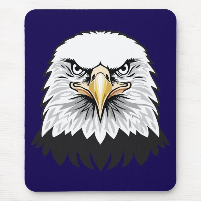 Tapis De Souris Tête d'aigle américain (Devant)
