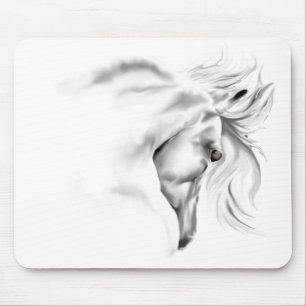 Tapis De Souris Tête de cheval de Whte Mousepad