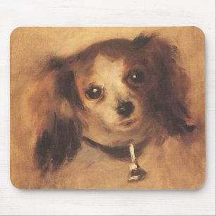 Tapis De Souris Tête de Chien par Pierre Renoir, Beaux-Arts Vintag