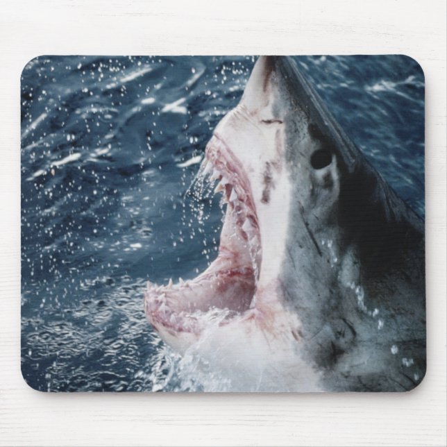 Tapis De Souris Tête de grand requin blanc (Devant)