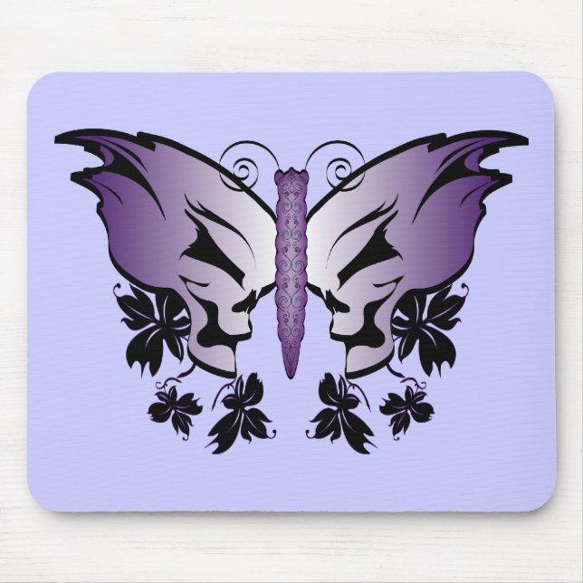 Tapis De Souris Tête de papillon pourpre (Devant)