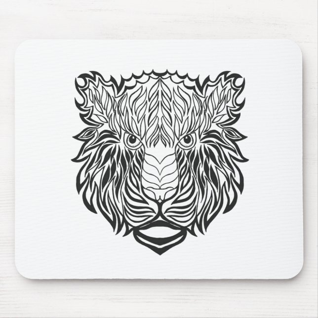 Tapis De Souris Tête de tigre de style (Devant)