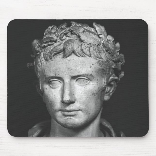 Tapis De Souris Tête d'empereur Augustus (Devant)