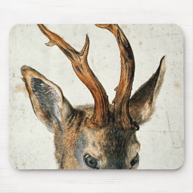 Tapis De Souris Tête d'un cerf commun d'oeufs de poisson (Devant)