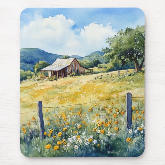 Tapis De Souris Texas Hill Country (Devant)