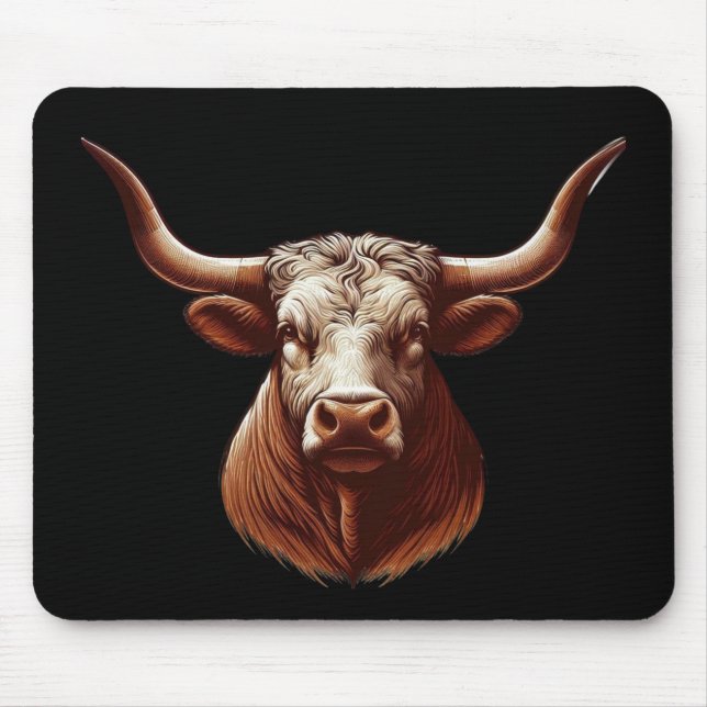 Tapis De Souris Texas Longhorn (Devant)