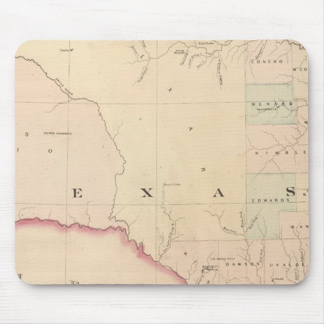 Tapis De Souris Texas, partie occidentale (Devant)