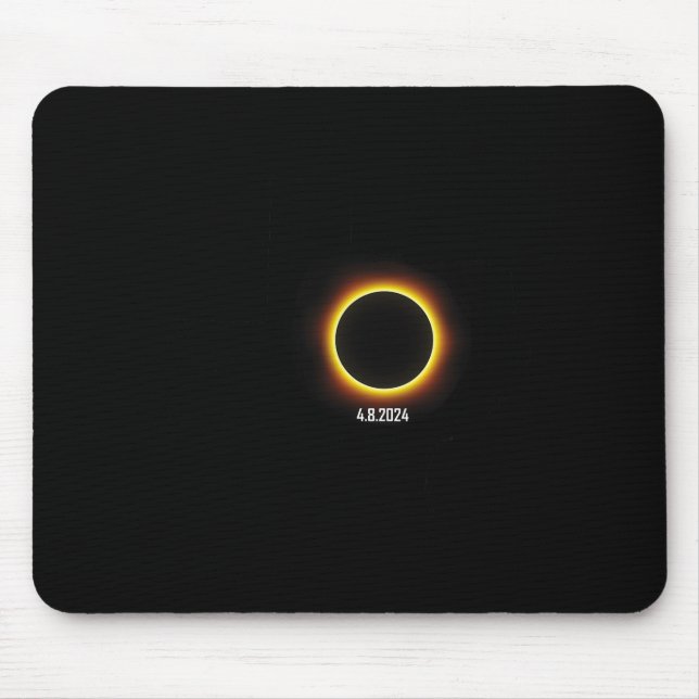 Tapis De Souris Texas Solar Eclipse 2024 (Devant)