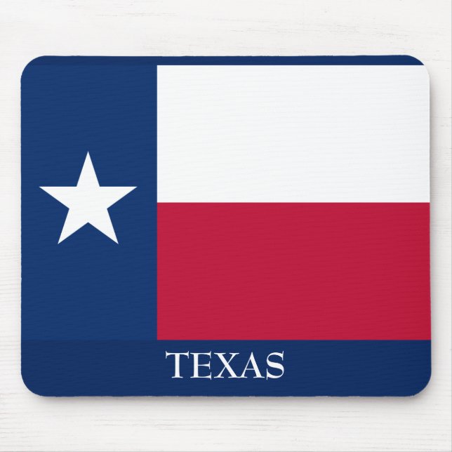 Tapis De Souris TEXAS State Flag Personnaliser de la souris Text S (Devant)