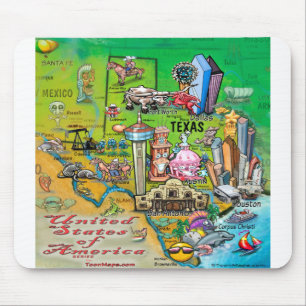 Tapis De Souris Texas USA